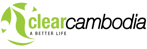 Logo for Clear Cambodia, a drinking water company.