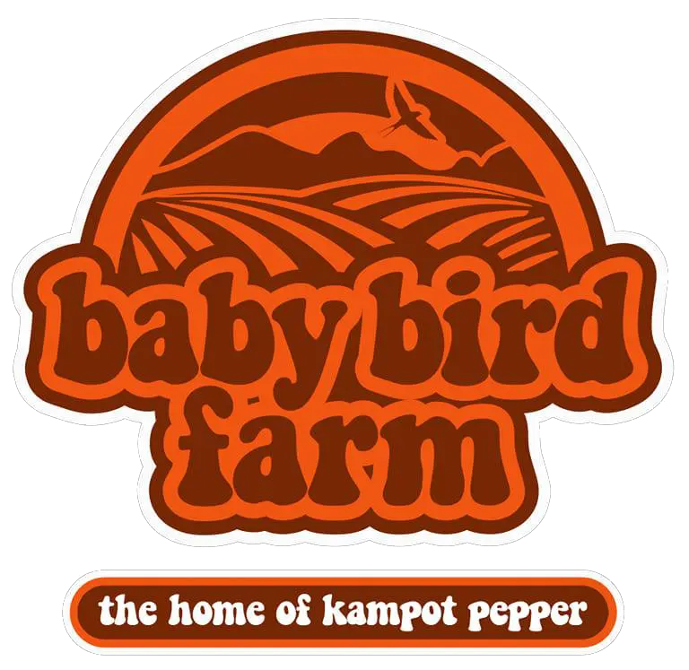 Logo for Baby Bird Farm, a farm located in Cambodia.