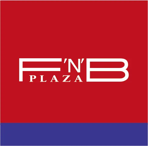 Logo for FnB Plaza, a contemporary shopping mall located in Toul Kork, Cambodia.